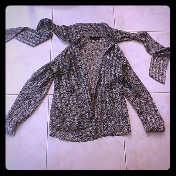 Pink Tartan Long Sleeve Tie Neck Blouse - Picture 3 of 5